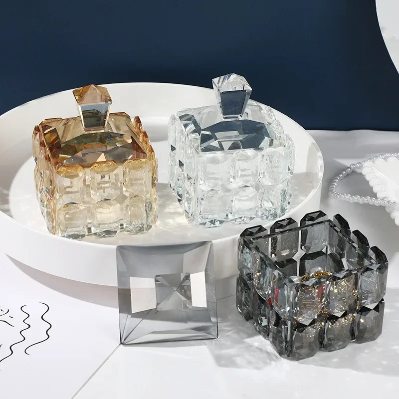 Round Geometry Glass Soap Dispenser, Shampoo Dispenser, Bathroom Decoration Accessories, Lotion Bottle, Tray, Storage Box