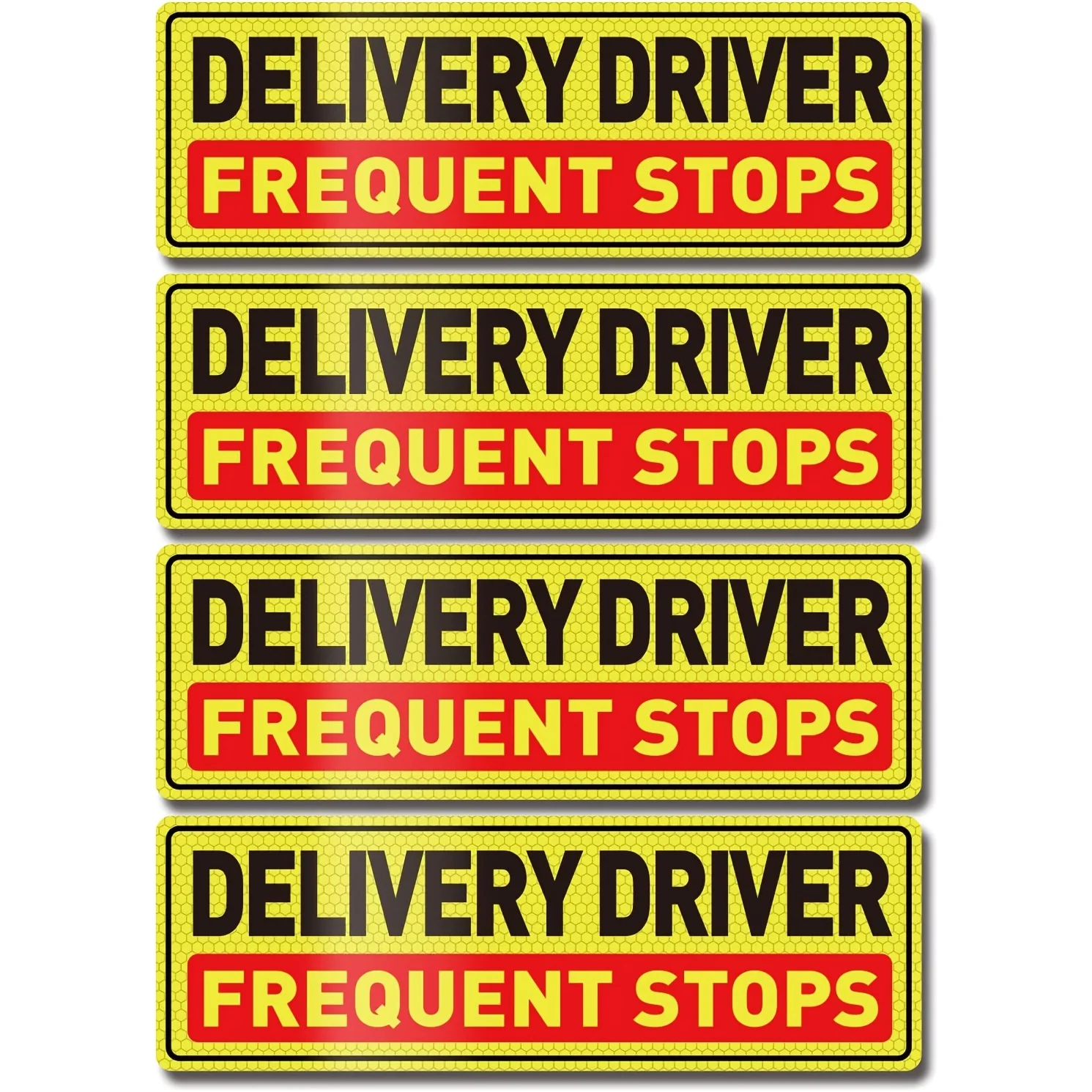 

4 шт. магнитных наклеек для автомобилей доставки, хорошо заметные, водонепроницаемые, термостойкие, легко наклеиваются и снимаются без остатка следов