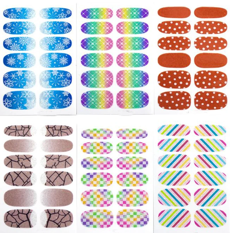 Involucri adesivi per unghie Decalcomania per nail art Decorazioni per manicure Accessori per salone di bellezza fai da te Strumenti Stampa sulle unghie Pegatinas Para Uñas