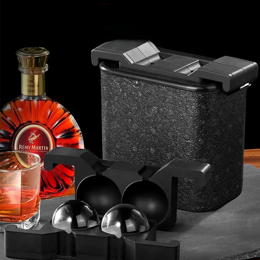 

Food ade Silicone Ice Cube Mold Large Transparent Bubble Free Home Use Kitchen Tool for Whiskey Ice Balls And Cooking