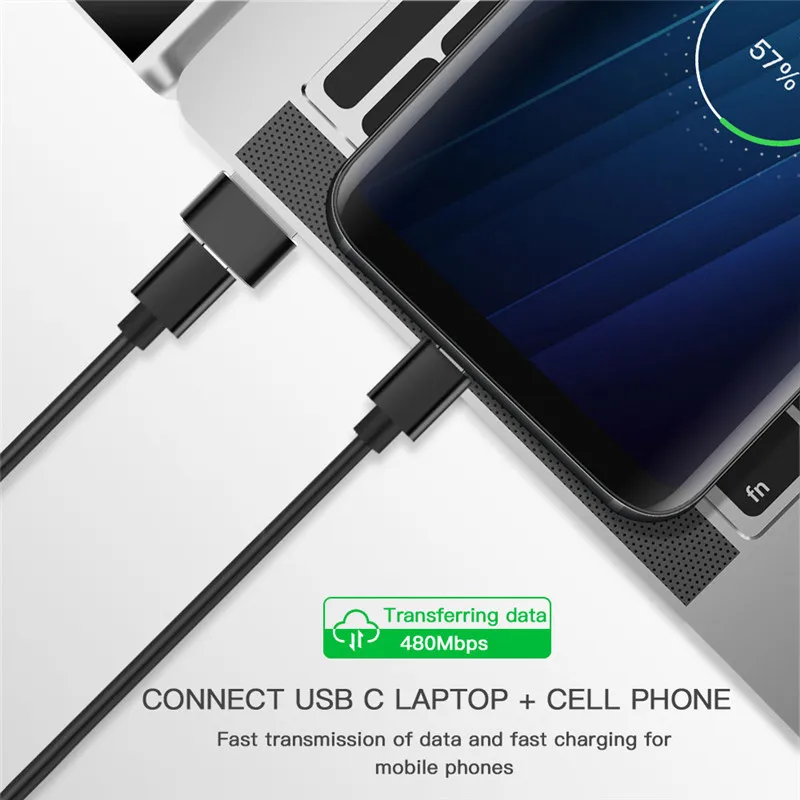 USB A Male to Type C Female Connectors Charger Converter Type-C Adaptors USBC USB-C to USB Adapter