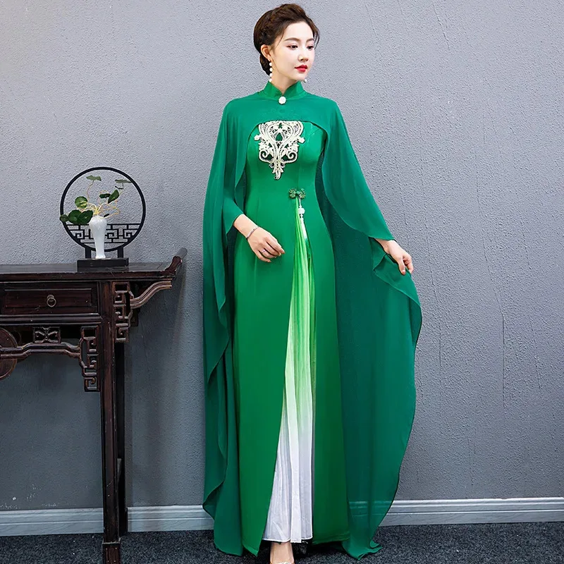 2025 22 S-5XL Style Qipao Sexy Women Plus Size Cheongsam Vintage Classic Chinese Dress Dragon And Phoenix Long Vestidos