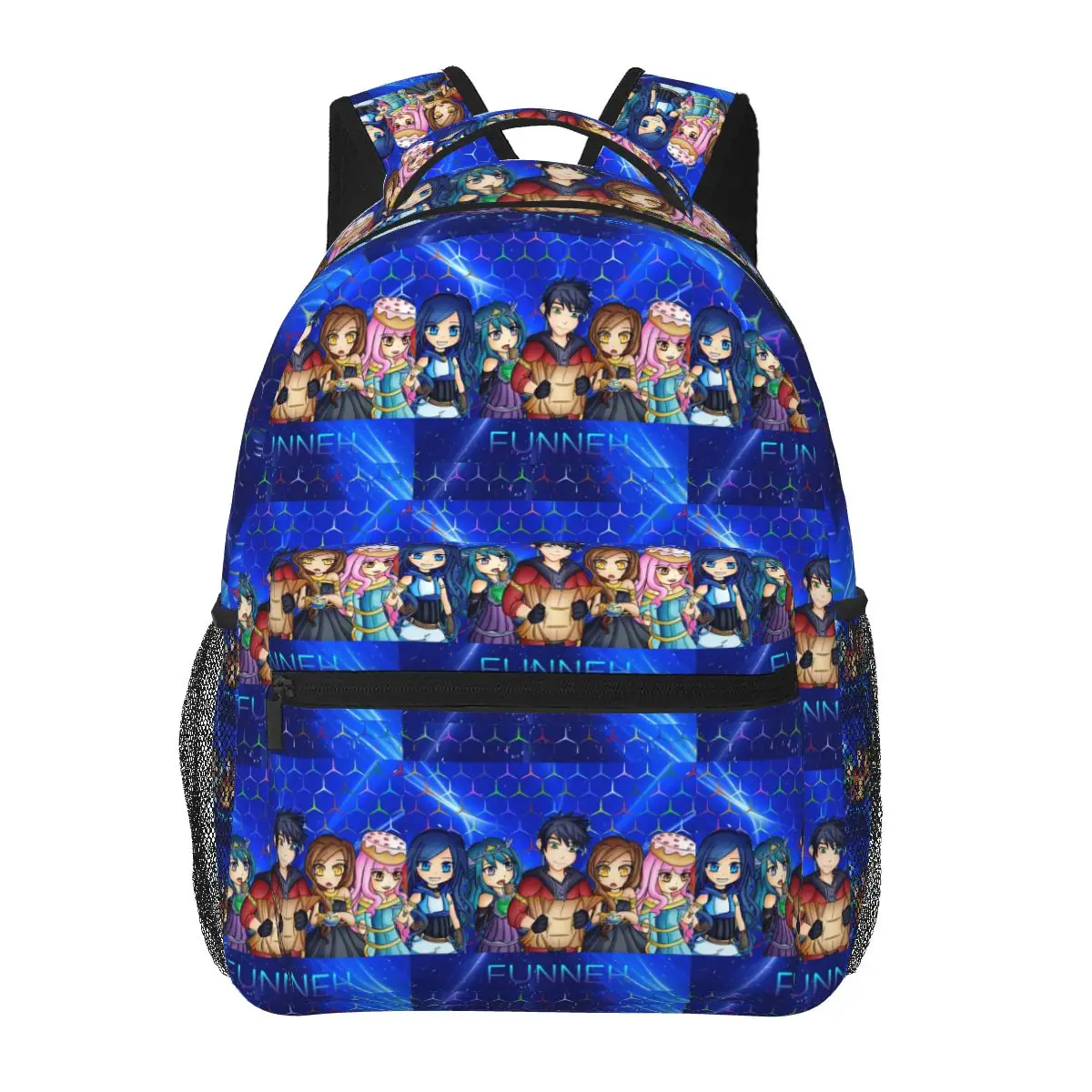 Itsfunneh Krew Backpacks Boys Girls Bookbag Students School Bags Cartoon Travel Rucksack Shoulder Bag Large Capacity