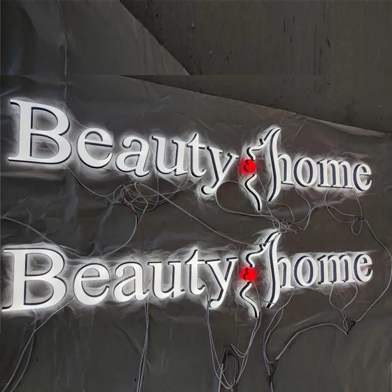 Custom , Hot sale  small Acrylic Letter Back Luminous  Outdoor Acrylic Advertising Sign Acrylic luminous characters