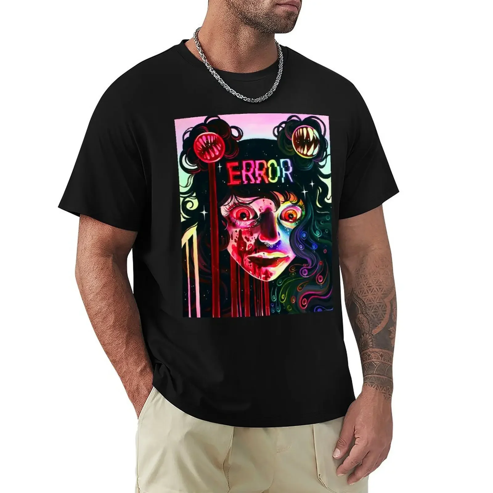 Error T-Shirt shirts graphic tees blacks vintage t shirt men