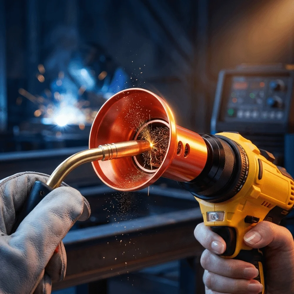 Thickened Reinforced Welding Torch Cleaning Sleeve Universal Sturdy Construction Deslagging Socket Practical Heavy-Duty