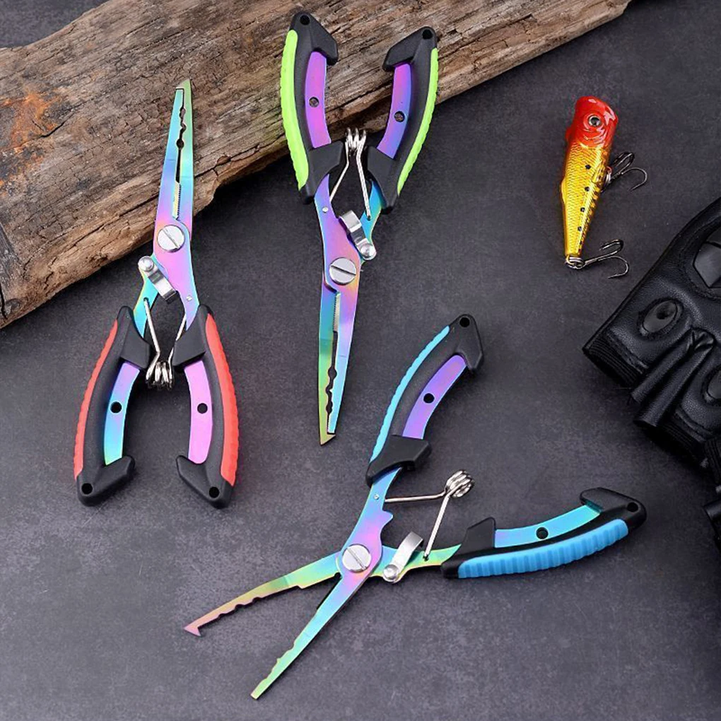 

Fish Pliers Ergonomics Anti-slip High-strength Multifunctional Cut Fishing Line Fishing Tied Hooks Pliers Angling Equipment