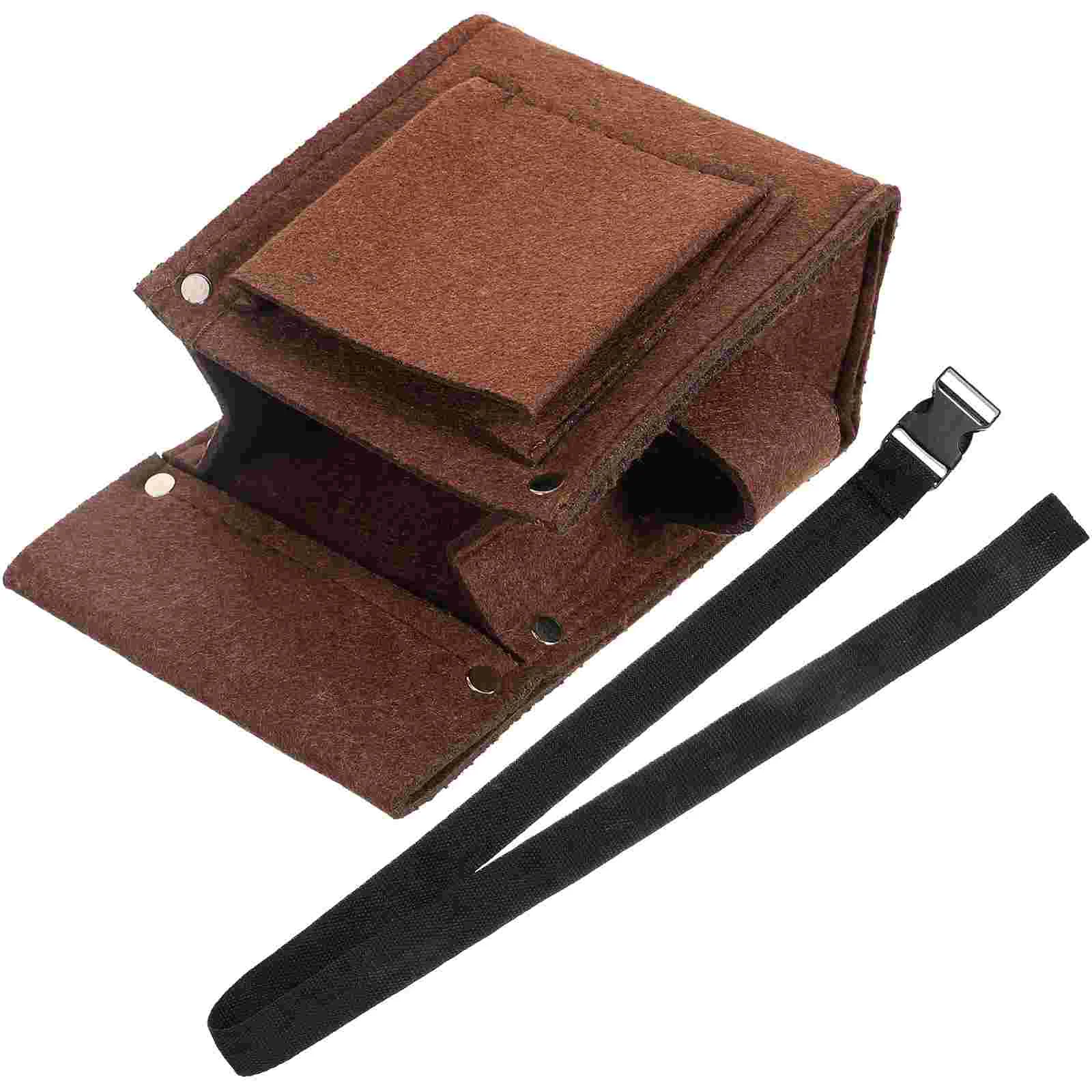 Tool Storage Bag Compact Small Belt Thicken Tools Carpenter Pouch Chemical Fiber Portable