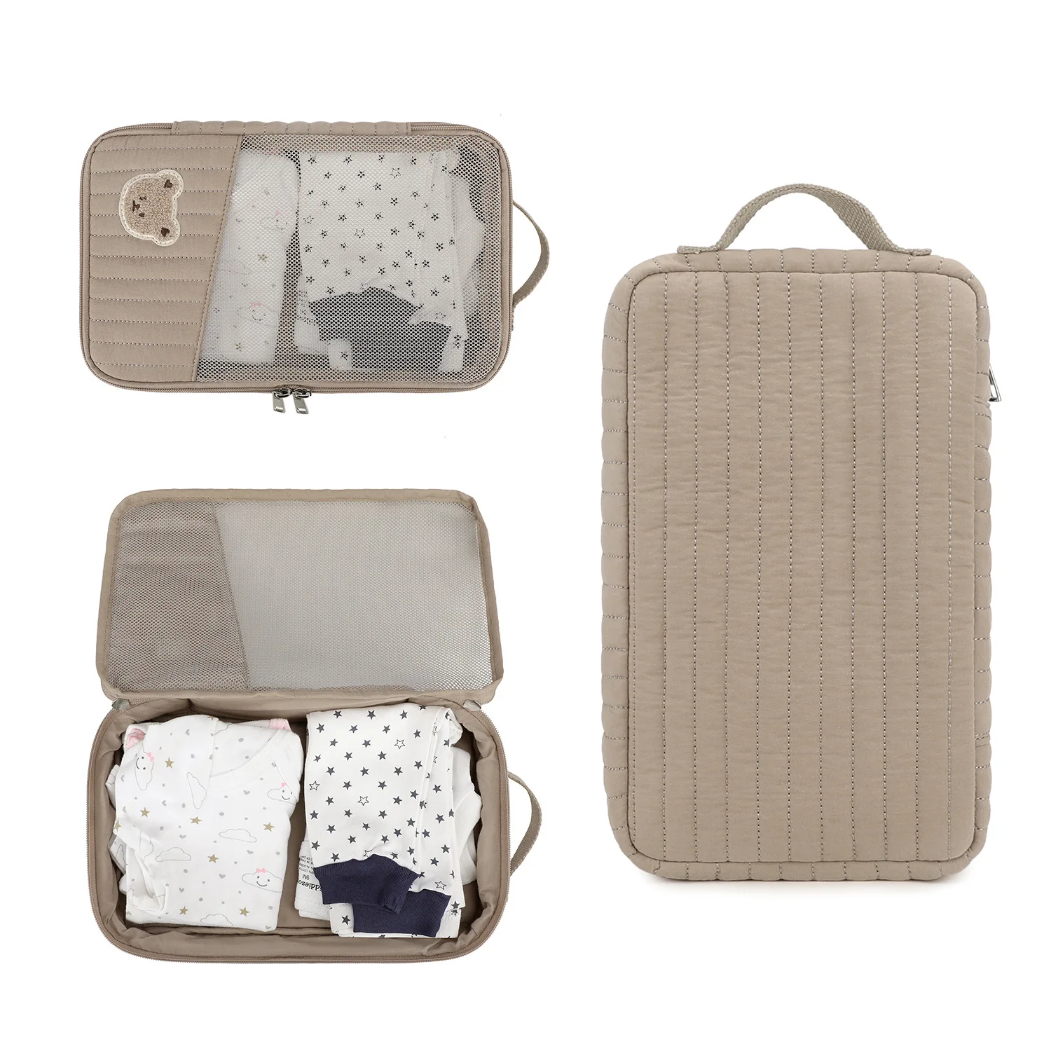 Reise-Wickeltasche, Wasserdichte Tragbare Wickeltasche für Babykleidung, Mutter-Toilettentasche, Geeignet für Reisen, Mama-Tasche – Detail 8