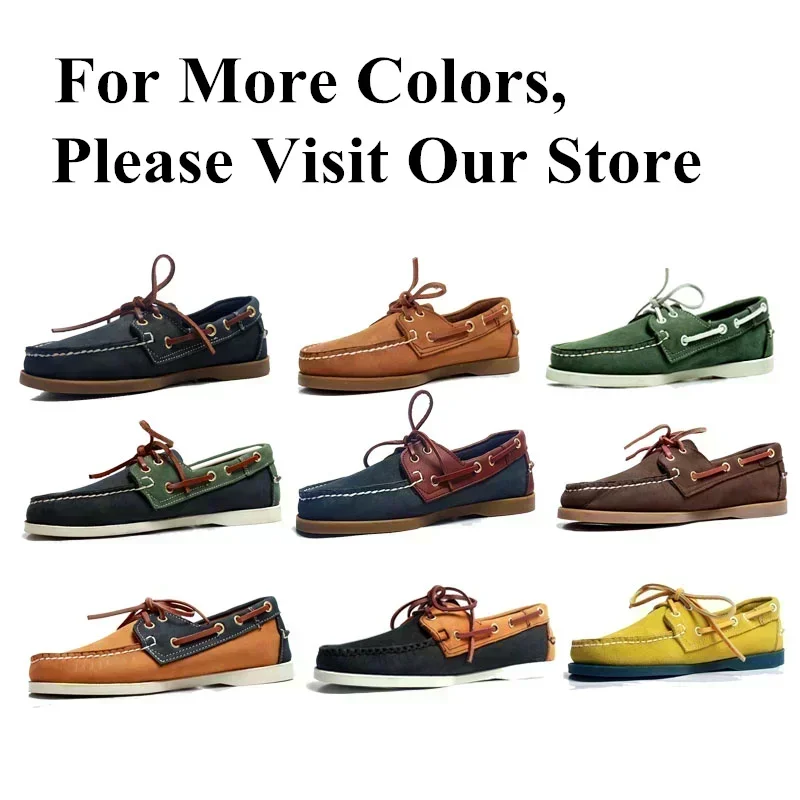 SEBAGO 2024 Handmade Casual Genuine Leather Men Flats,Leather Men Loafers,Men Moccasin,Men Driving Shoes X05