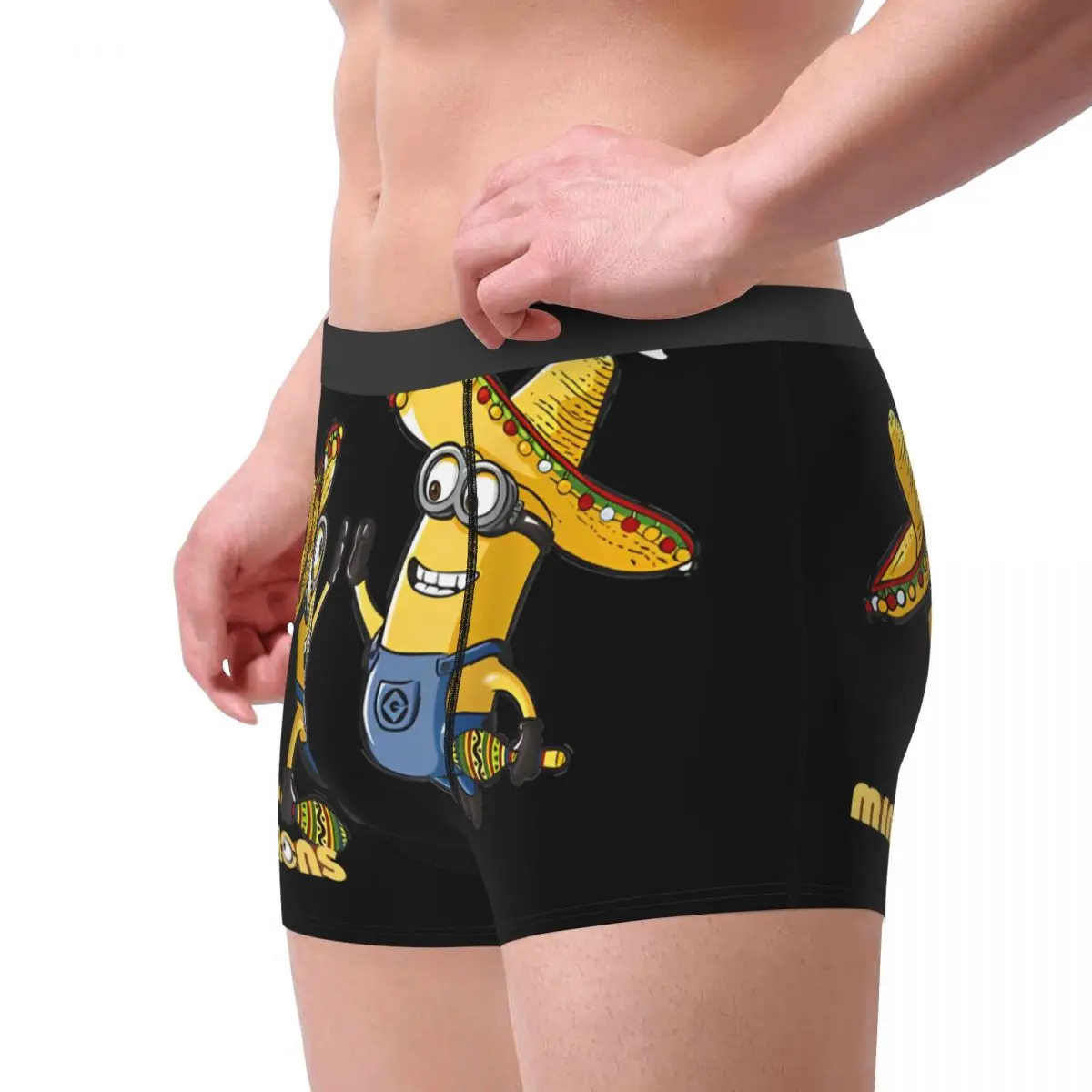 Minions Despicable Me Minions Underpants Breathbale Panties Man Underwear Sexy Shorts Boxer Briefs