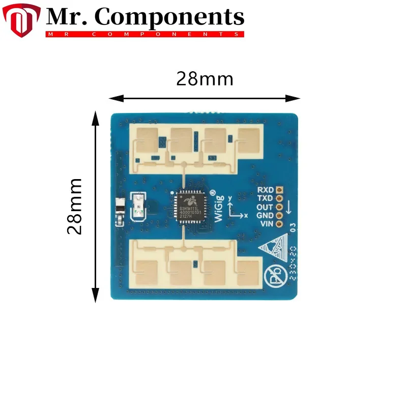 1PCS LD2411-24G Radar Module Sanitary Distance Detection Bathroom Smart Toilet Gesture Recognition Sensor Automatic Switch