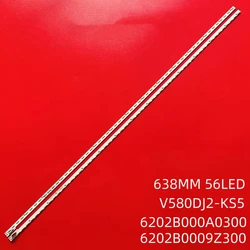 LED Backlight Strip For TCL U58S7806S 55UH630Y 58UF8300 58UH6300 58UH635V 58E6200 V580DJ2-KS5 LED58K700U LED58T60U L58R6800A
