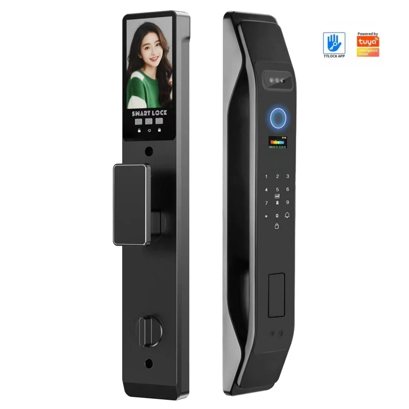 

July003 Wholesale Price Smart 3D Face & Fingerprint Recognition Door Lock with WiFi Digital Biometric Security for Steel Door