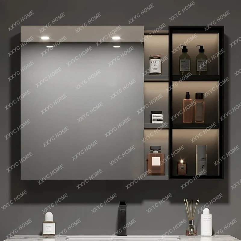 TTTTBathroom Storage Bathroom Wall-Mounted Washstand Separate Smart Beauty Storage Mirror Cabinet