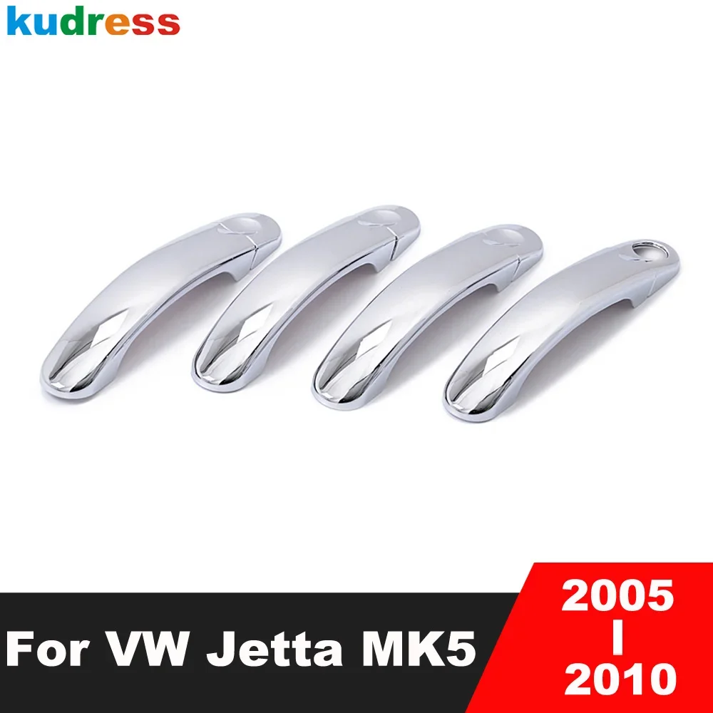 

Side Door Handle Cover Trim For Volkswagen VW Jetta MK5 2005-2010 Sedan Chrome Car Accessories Door Handles Catch Covers Cap