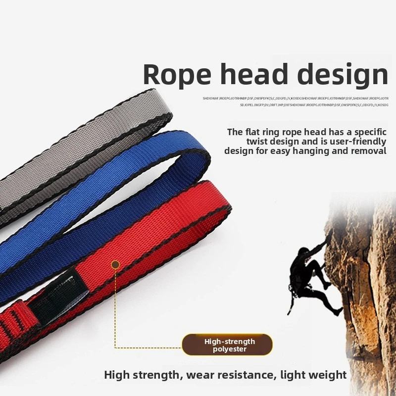 23kN Rock Climbing Sling Belt Protective Supplies High Strength Polyester Wearable Belts Professional Outdoor Equipment