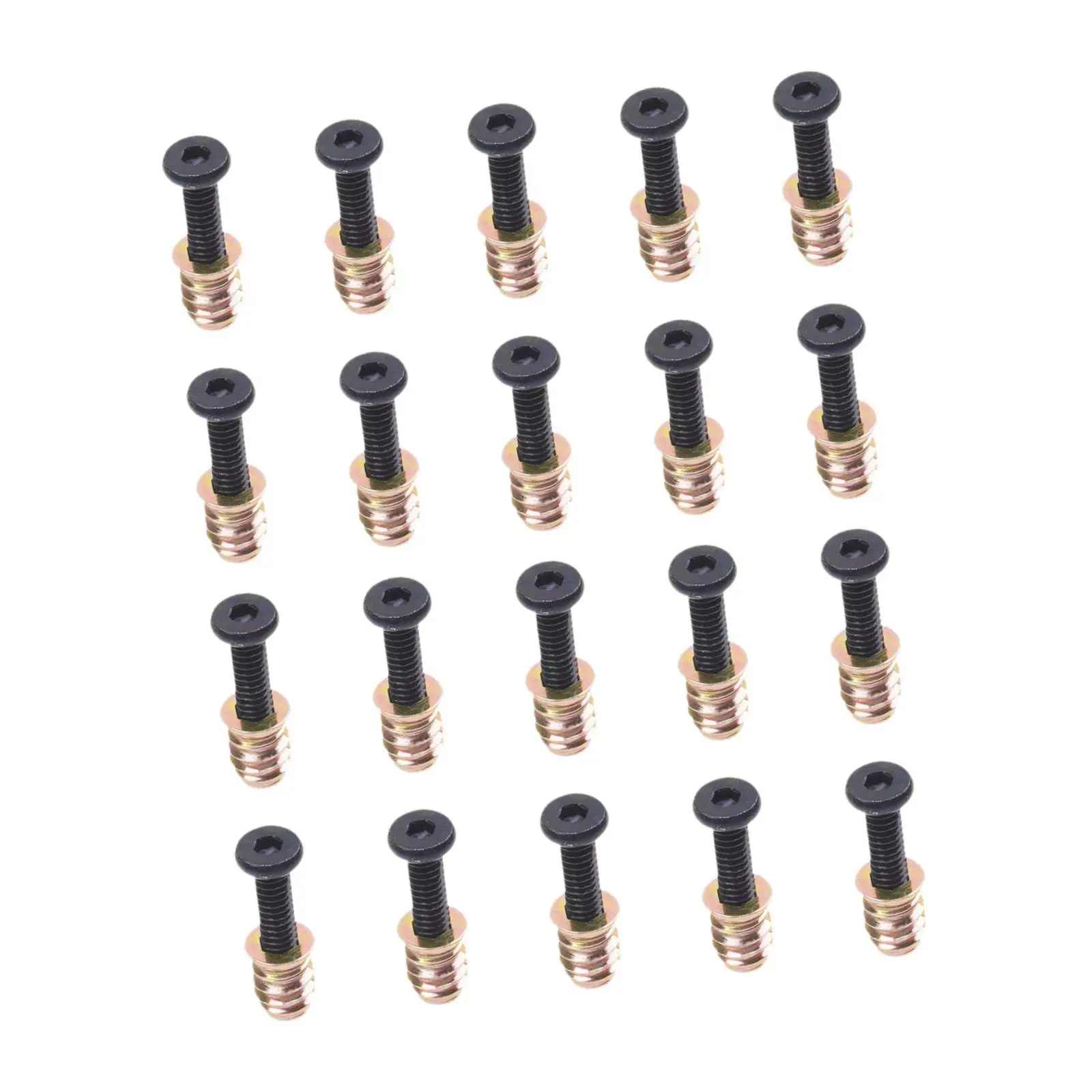 Practical Carbon Steel Screw Nut Assorted Set for Woodworking Furniture Fixing Wear Resistant DIY Project Fasteners Replacement