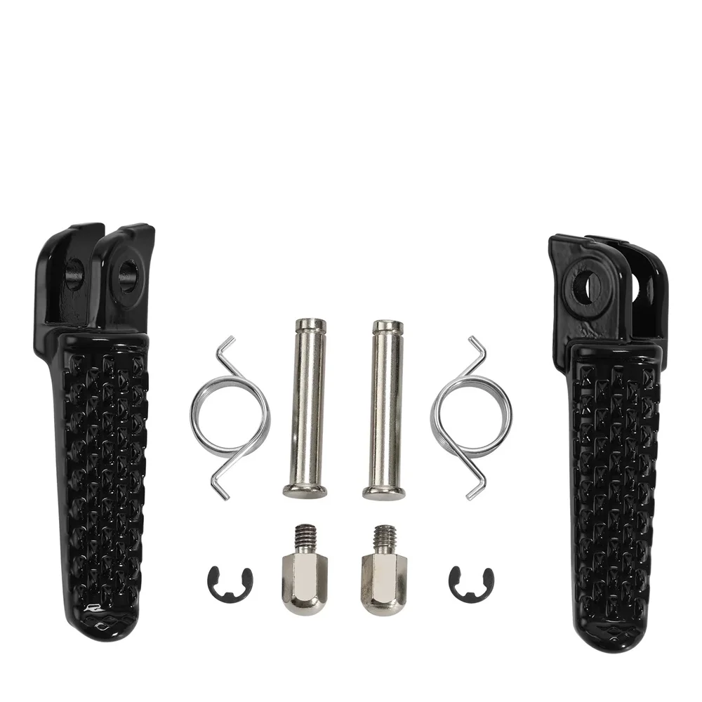 Motorcycle Front Footrest Foot Pegs For Honda CBR600RR 2003-2025 CBR1000RR 2004-2025 CB1000R 2008-2025 Blac Silver  Matte Black