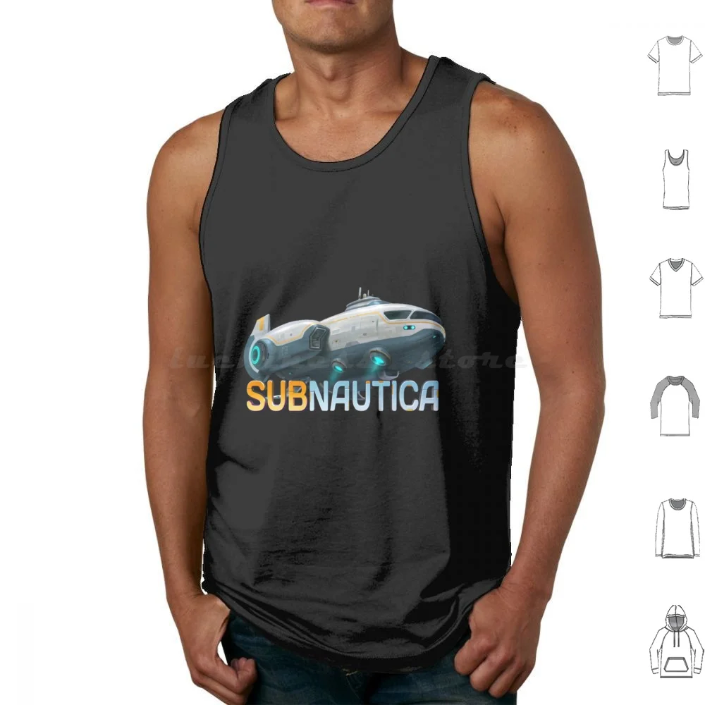 Sunbeam Tank Tops Vest Sleeveless Fish Underwater Diver Gamer Games Sci Fi Unknown Worlds Leviathan Alterra Ocean Game Gaming