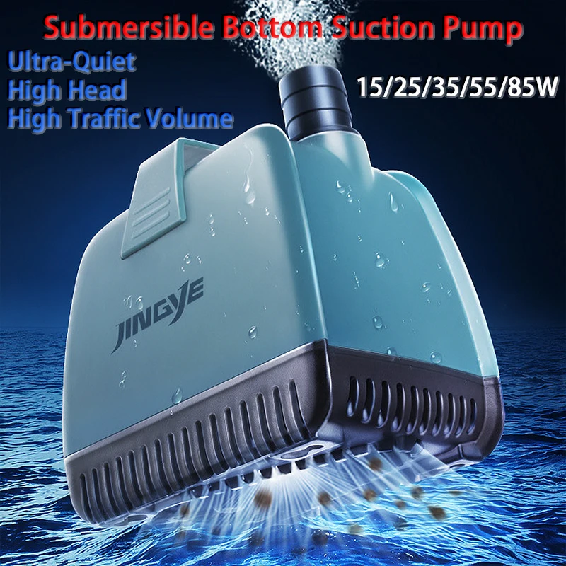 220V-240V Fish Tank Water Fountain Pump Filter 15W 25W 35W 55W 85W Ultra-Quiet Submersible Fish Pond Aquarium Water Pump
