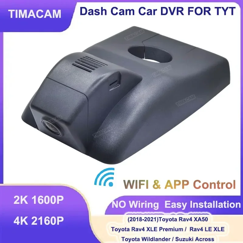 

TIMACAM For Toyota Rav4 LE XLE Premium XA50 Wildlander for Suzuki Across 2018 2019 2020 2021 2022 4K Dasham 2K Car DVR Camera