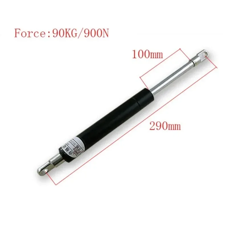 100mm Stroke 90kg/900n Force Auto Gas Spring Damper Ball Gas Strut Shock Spring Lift Prop Automotive M8 Gas Spring 290mm
