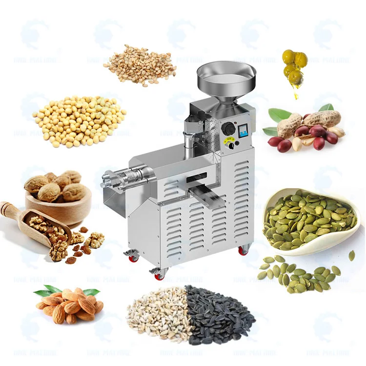 Soy Bean Food Oil Expeller Cold Press Sesame Coconut Oil Presser Extractor Machine with Filter