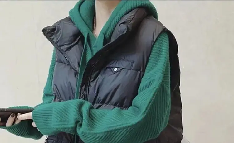 2025 gilet femmes hiver vêtements chauds amples épais col montant gilet veste