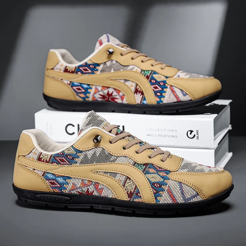 

Men's shoes 2026 spring new lightweight soft sole breathable and comfortable bean shoes trendy sports and leisure shoes