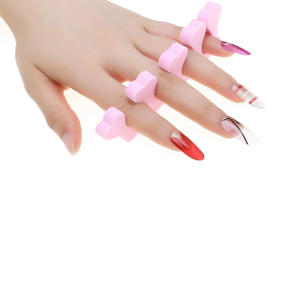 

36pcs Nail Art Separator Manicure Pedicure Toe Divider For Hands Feet Lightweight Flexible Non-Deformable Safe Material Nail