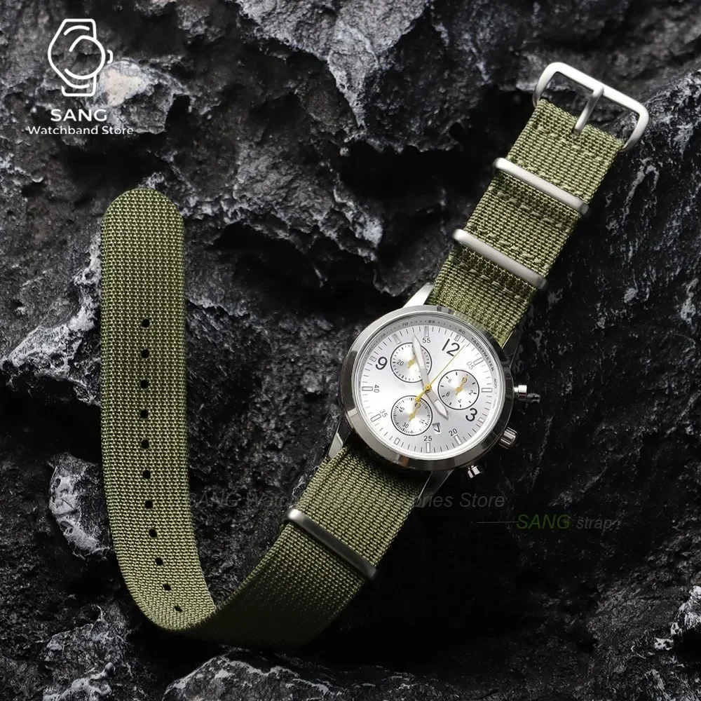 18 mm, 19 mm, 20 mm, 22 mm, geripptes Premium-Nylon-Uhrenarmband für Omega, Militär- und Freizeitarmband für Seiko, Army Sport, Ersatzarmband – Detail 8