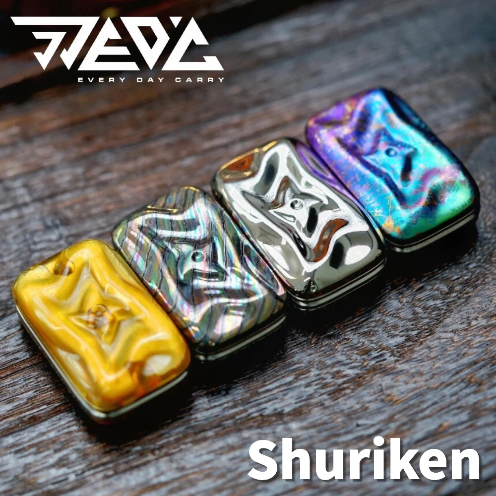 JJEDC Shuriken Fidget Slider Unlimited Pushing Slider PEI Push Slider Stress Relief Toy EDC Pocket Toy ADHD-friendly