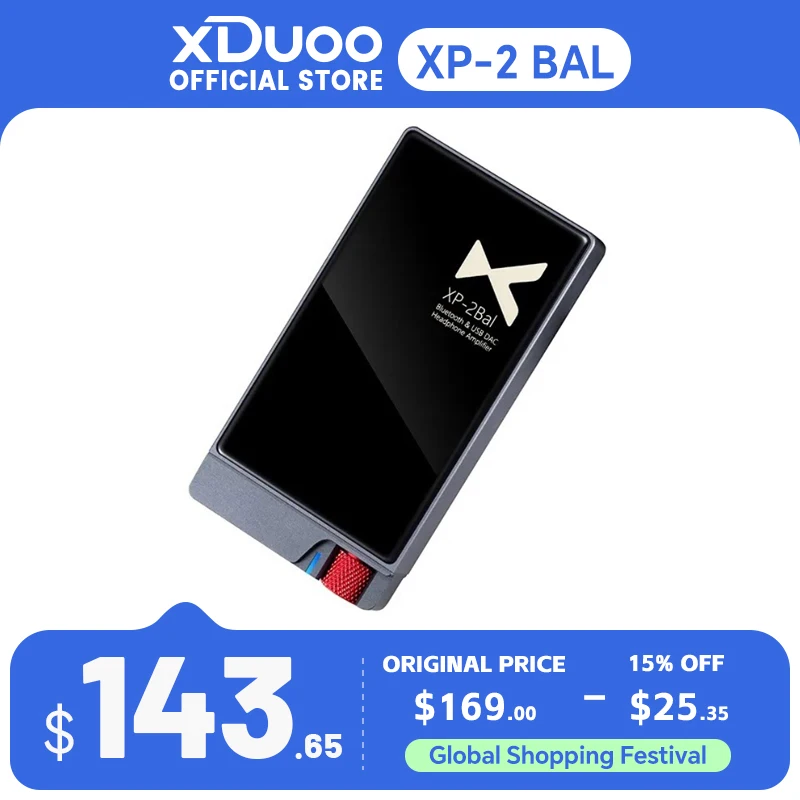 XDUOO XP-2 BAL DAC Balanced Headphone Amplifier ES9018K2M HD Bluetooth CSR8675 Bluetooth 5.0 USB DAC 320Mw Output Power XP2BAL