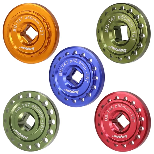 Imagen 2 del producto Herramienta de instalación y extracción de soporte inferior de bicicleta HEPPE T47, llave de soporte inferior de bicicleta para reparación BB 49-53mm 12T 16T T47
