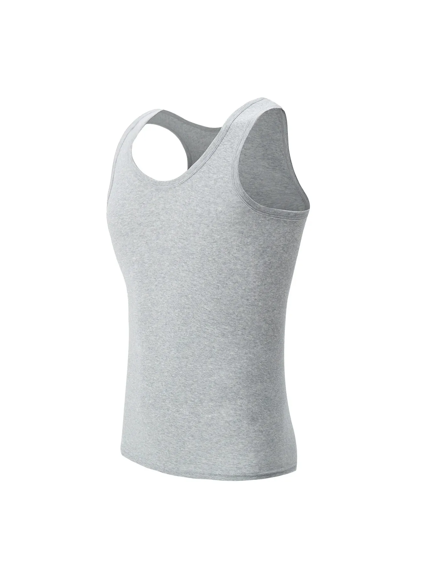 1/3 Stuks Heren Effen Kleur Basic Katoenen Vest Jeugd Slank Oefening Zweetabsorberend T-shirt Middelbare Leeftijd Comfortabel Dieptepunt