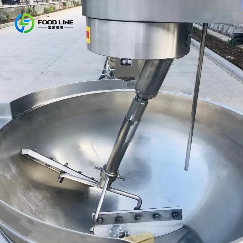 Customized 100L-1000L  Electromagnetic Heating Food Cooking Planetary Automatic Stirring Cooking Pot