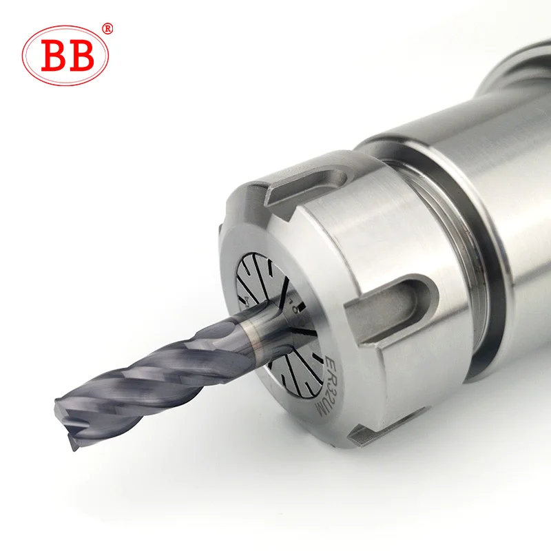 BB Corner Radius End Mill CNC Hardened Steel Die Steel Machining Cutting Tool HRC65 Slot Side Cutting 4 Flute 6R0.2 8R0.5 BK2063