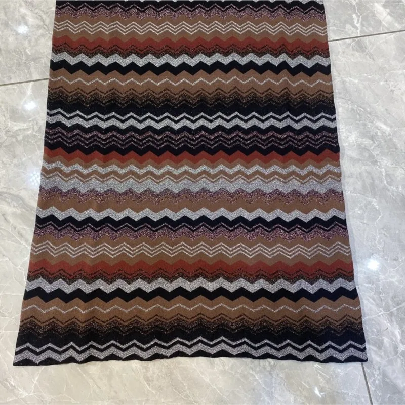 المال القديم نمط الرجعية الأزياء الفرنسية الخريف والشتاء المرأة الجديدة عالية الجودة ناضجة الجاكار أكمام محبوك اللباس