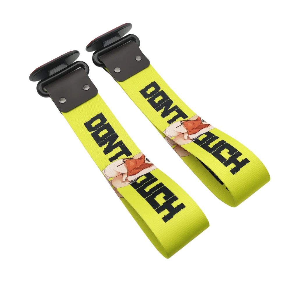 JDM سيارة سحب هوك سحب حزام العالمي مقطورة قصيرة حزام لزجة ضبط السيارات الملحقات لزراعة الكتابة على الجدران 1985 لا جيد