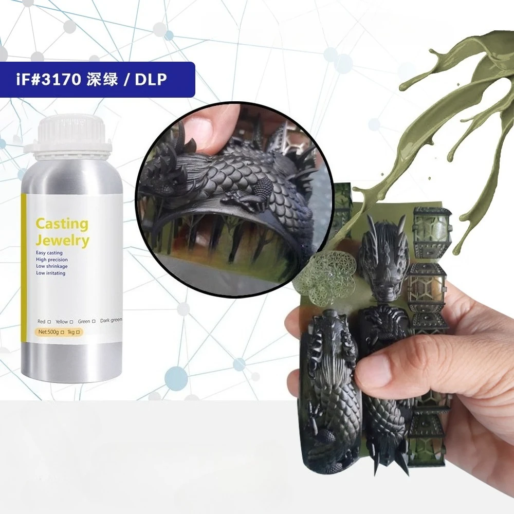 405nm Dark‑Green Castable Phot - đánh giá và giá 3D Printing Wax Machine