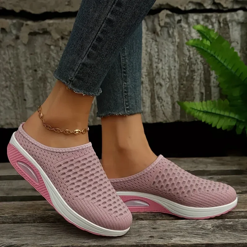 Vrouwen Wig Slippers Premium Slippers Vintage Anti-Slip Casual Dames Platform Retro Schoenen Plus Size Orthopedische Diabetische Sandalen