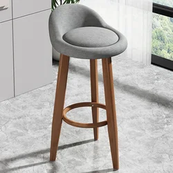 Simple High Bar Chairs Ultralight Design Nordic Breakfast Bar Stool Counter Minimalist Silla Alta Para Barra Cafe Furniture