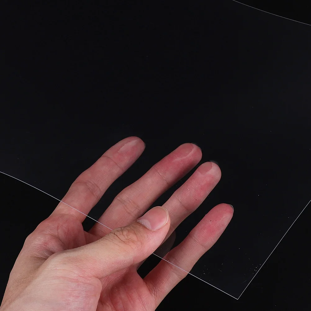 

20 Sheets Flame Retardant PVC Transparent Plastic Sheet Clear Frame Light Box Panel Photo Picture DIY Craft Project