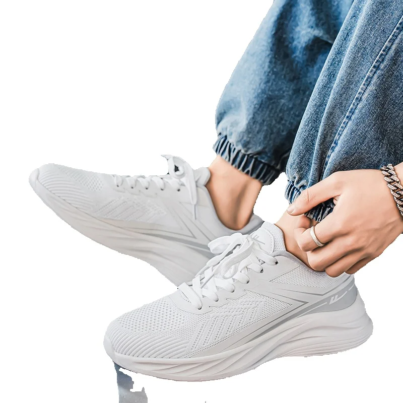 Men's Rebound Sports Shoes 2026 Summer New Mesh Casual Shoes Shock-Absorbing Soft Sole Running Shoes Versatile Men's Shoes_vogvips.com
