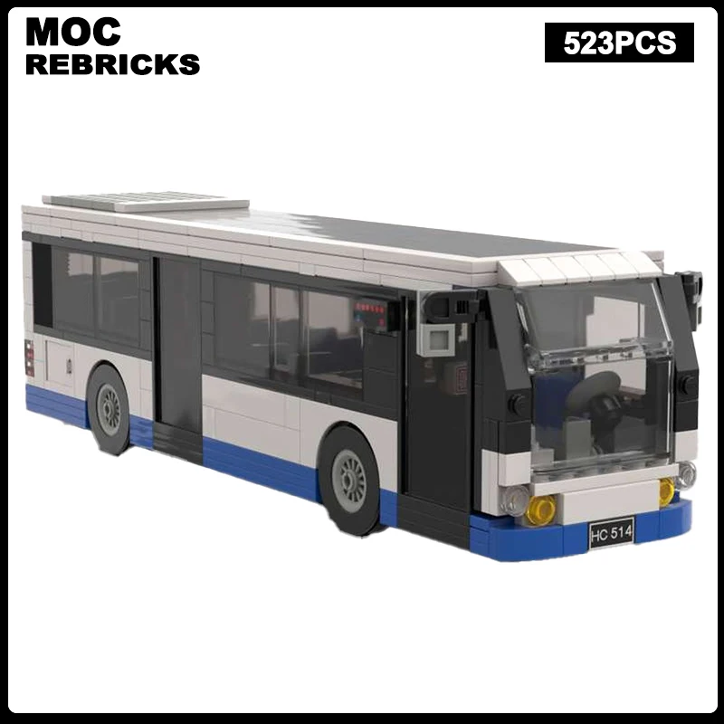 

Urban transportation vehicles Series GVB-Bus MOC Building Blocks Assembly Model Bricks Display Creative Children Toys Gifts