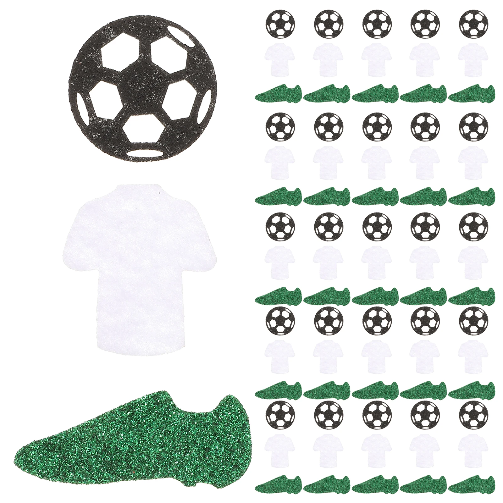 

50pcs Football Party Decorations Non Woven Glitter Sequins Soccer Birthday naments Home Festive Apartment Must Haves Party