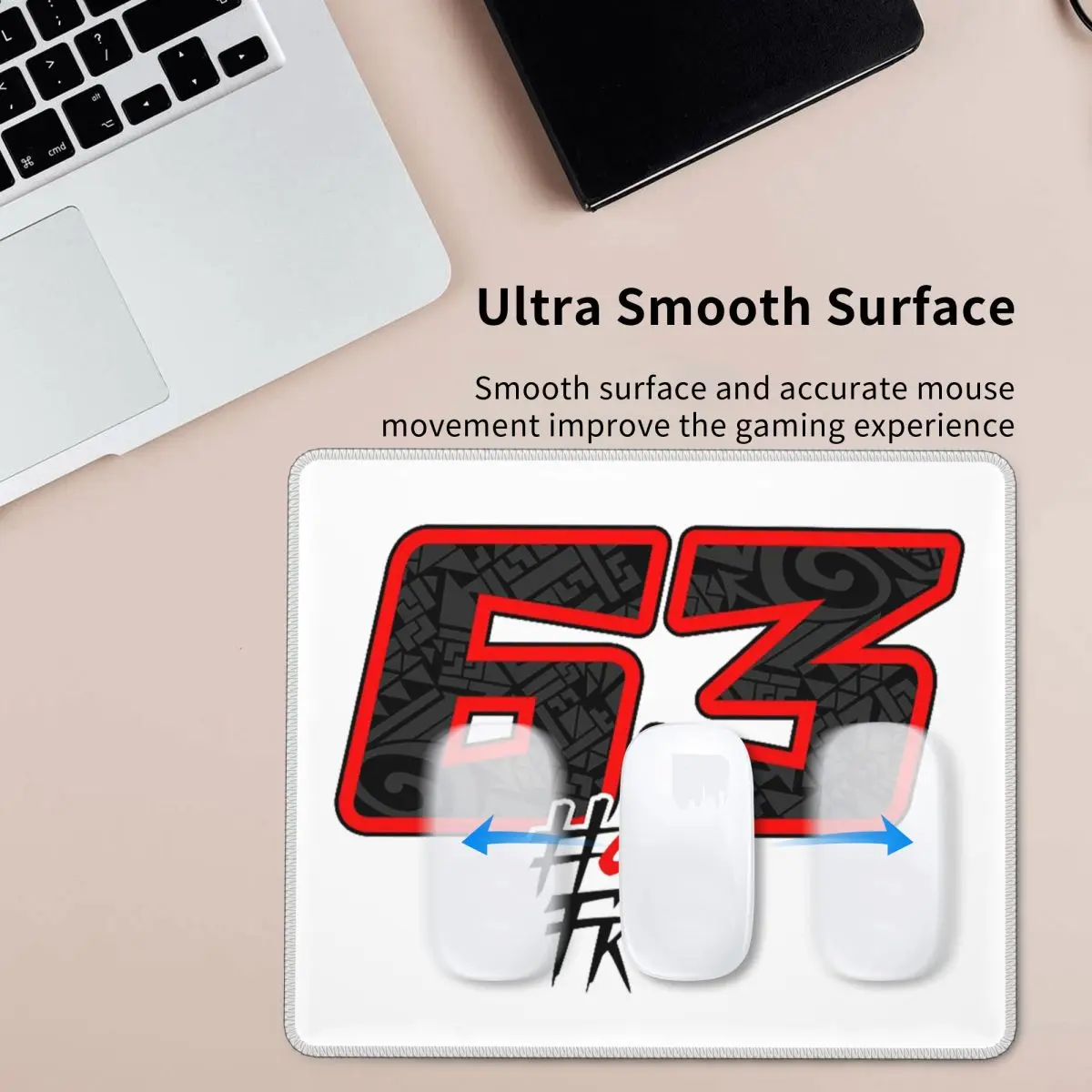 

Pecco Bagnaia 63, коврик для мыши, компьютерная клавиатура, коврик для мыши, геймерский коврик для ноутбука, офисные аксессуары, настольные коврики