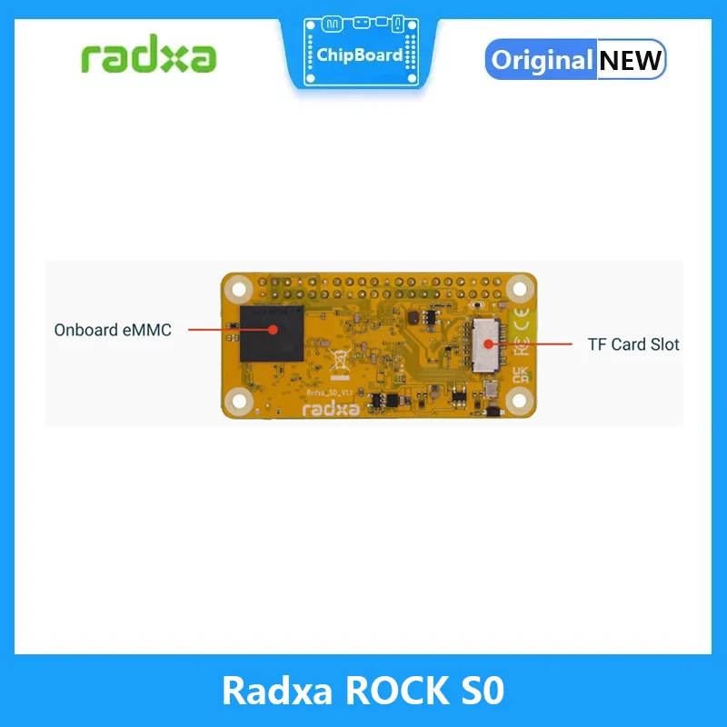 Imagem -06 - Placa Radxa Rock s0 Rockchip Rk3308b Soc Quad-core Arm Cortex-a35 Wifi4 e Bt5 Ble Opcional a Bordo Emmc