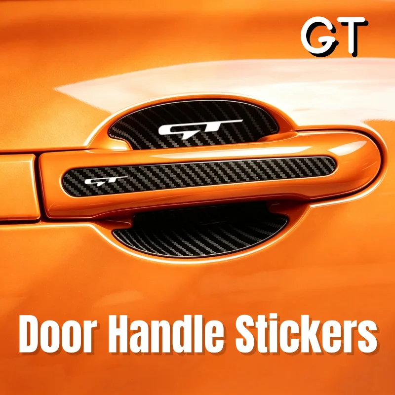 Carbon Fiber Car Stickers for Kia GT Carens Stonic Ceed Rio K5 K2 Optima K3 Niro Anti Scratch Protection Door Bowl Handle Decals